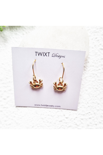 Dainty Crab Earrings - PD431